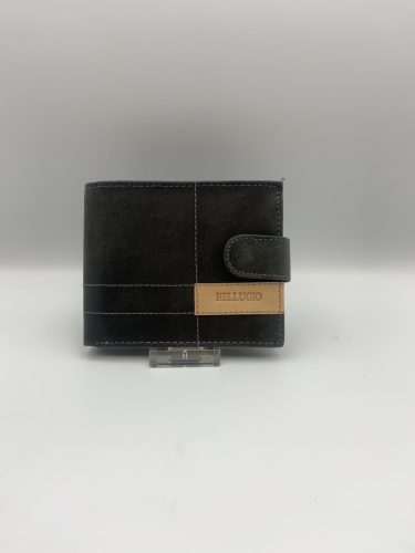Bellugio bőr pénztárca - ZM-116R-032-Fekete
